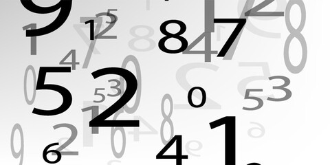 Naklejka premium Creative and modern background with numbers trend eps10