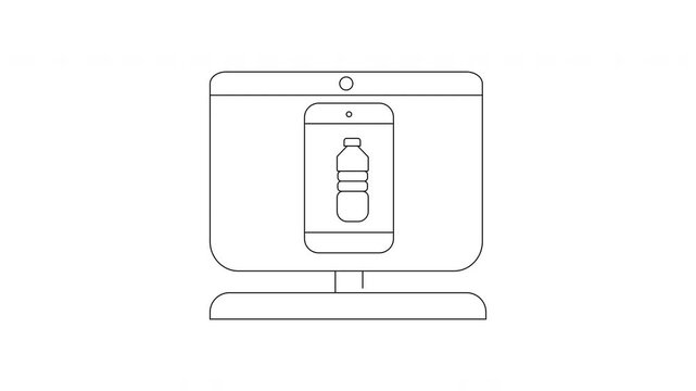 Reverse Vending Machine Illustration for Recycling Awareness Campaign.