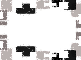 Obraz premium black and white abstract frame