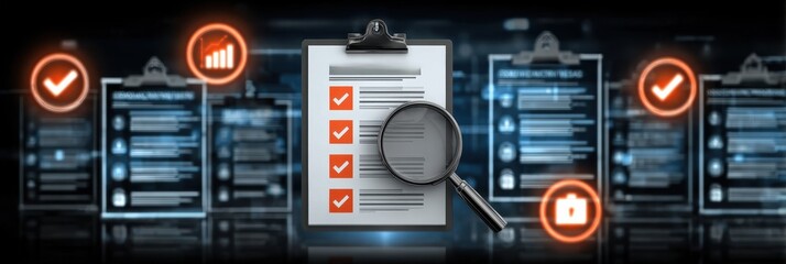 An auditor verifies the account for compliance while the bookkeeping department organizes the billing flow to match the projected income and final budget.