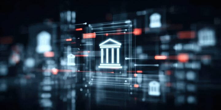 A glowing security shield protects every banking transaction and receipt, reducing fraud risk for a lifetime of saving.