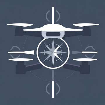 Compass IMU Calibration Drone Hardware Icon