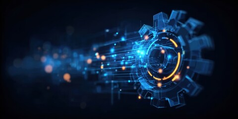 The intelligence of a modern software system creates a solution where technology meets innovation inside a massive machine.