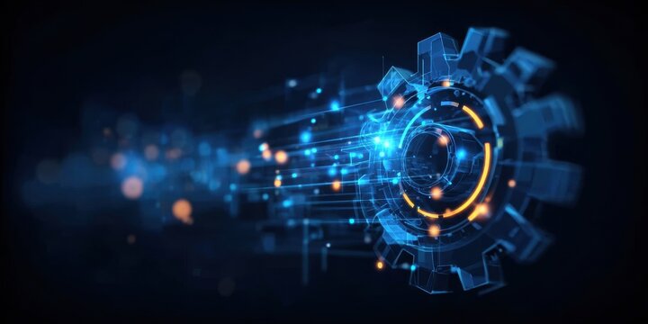 The intelligence of a modern software system creates a solution where technology meets innovation inside a massive machine.