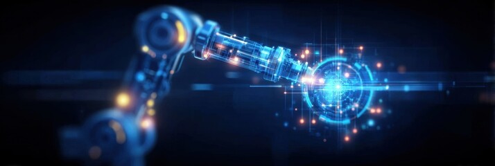 Obraz premium This machine technology is a software solution that uses a complex system of intelligence to drive innovation.