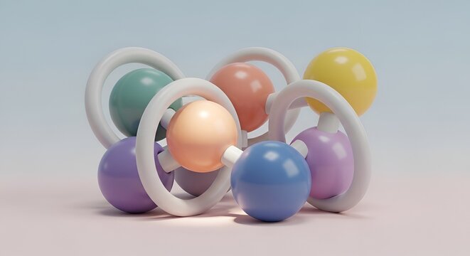 colorful baby teether toys on white surface