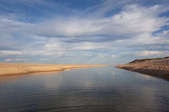 Natural Coastal Scene at Head of the Meadow Beach, Cape Cod