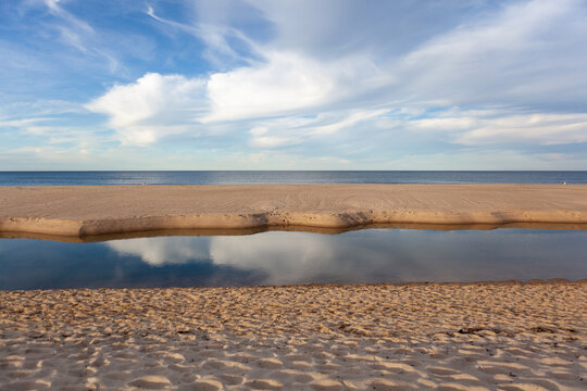 Reflective Water Channel at Head of the Meadow, Cape Cod