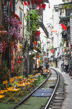 Detail of streets of Hanoi