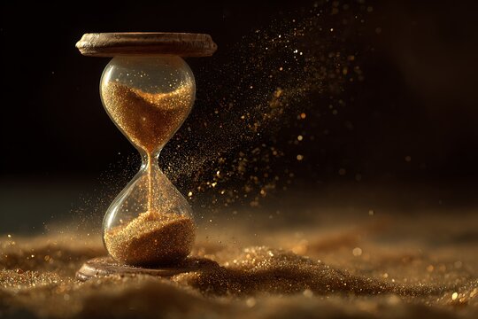 hourglass with sand