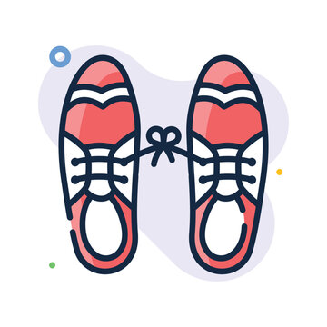 Premium outline icon representing funny shoes prank concept
