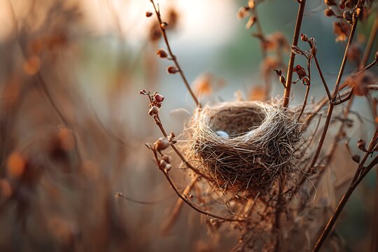 bird nest on a tree