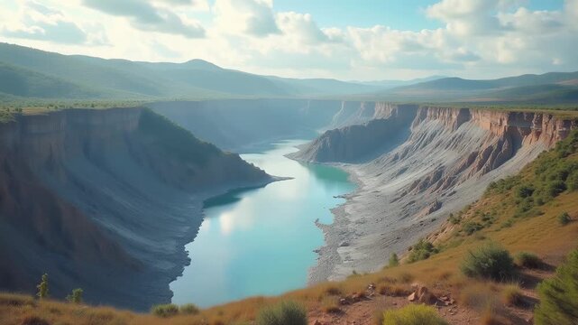 Lithium mining impact: extraction site environmental damage versus EV battery demand, green technology 