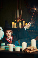 Fototapeta premium Spell Casting Boy