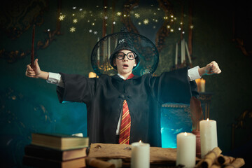 Fototapeta premium Spellbound Wizard Moment