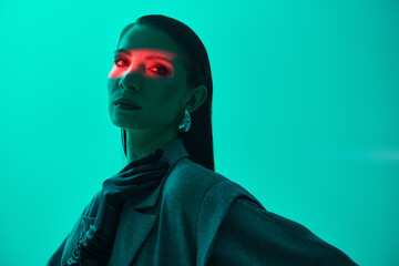 Neon Fashion Portrait