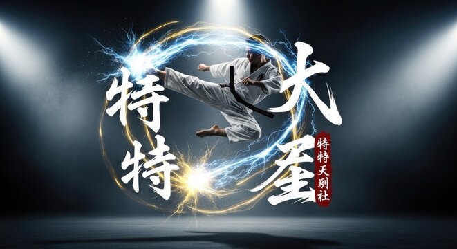 Dynamic Martial Arts Action - Power and Precision.