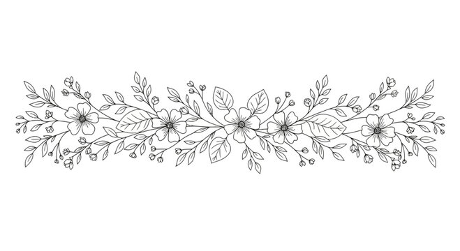 Intricate floral wedding garland design 1.
