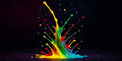 Glowing colorful fireworks create a bright magic celebration in the dark night sky with star shapes and festive holiday light in this vibrant vector illustration art © MONORA