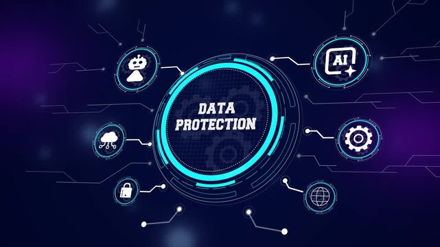 Advanced information safety interface focusing on high level database encryption and secure data protection for professional enterprise network environments