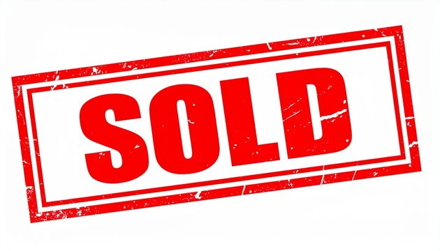 Red SOLD Stamp Graphic for Transactions