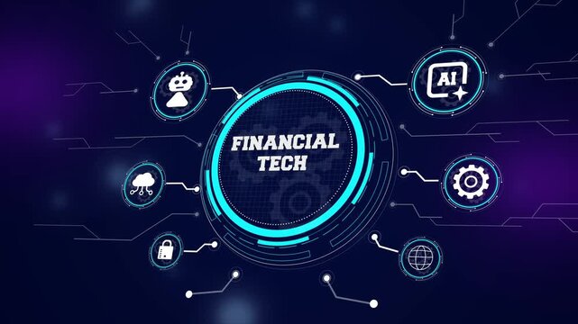 Innovative financial technology ecosystem featuring automated wealth management and intelligent digital banking protocols for modern economic and tech projects