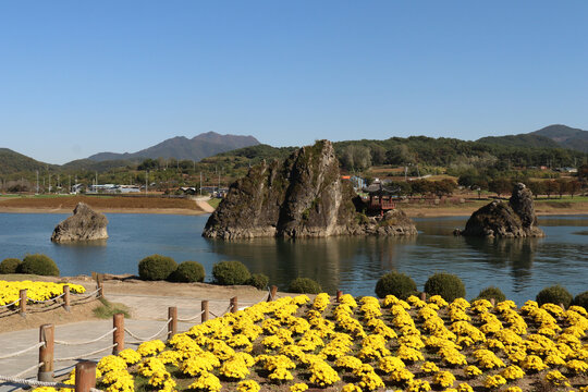 Dodamsambong in Danyang-gun, Korea