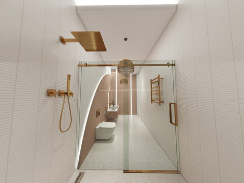 ba&ntilde;o de dise&ntilde;o de chalet de lujo . casa de dise&ntilde;o 