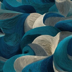 Abstract flowing wave pattern creating textured background. Abstract pattern creating a seamless textured background with flowing lines and harmonious colors