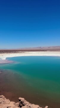 The Salar de Atacama is Chile's largest salt flat, located 55 km south of San Pedro de Atacama near the oasis town of Toconao.