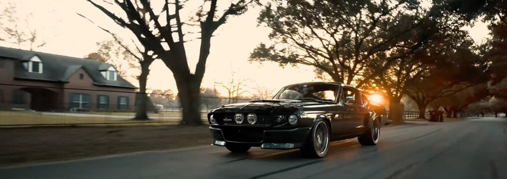1968 Ford Mustang Fastback. Legend, Retro, Sports Car