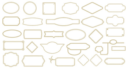 Obraz premium Collection of Decorative Vintage Frames and Borders - Elegant Design Elements
