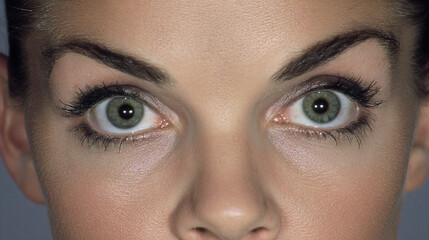 Obraz premium Hyperthyroidism can cause bulging eyes as one of symptoms, often leading to noticeable changes in eye appearance and facial expression in affected individuals