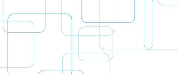 Obraz premium Minimal geometric background. Dynamic blue shapes composition with white lines. Abstract background modern hipster futuristic graphic. Vector