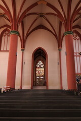 Obraz premium Historische Kirche im Zentrum von Korbach im Sauerland 