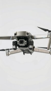 Close Up Of Quadcopter Drone With Camera And Gimbal Showing AI Robotics And Autonomous Drone Technology
