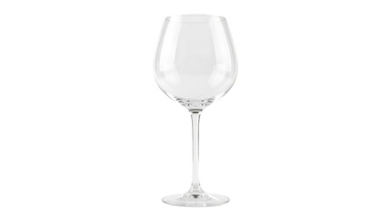 Obraz premium Elegant Clear Crystal Wine Glass for Fine Dining isolated on transparent background
