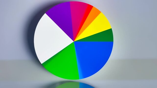 Colorful pie chart graphic
