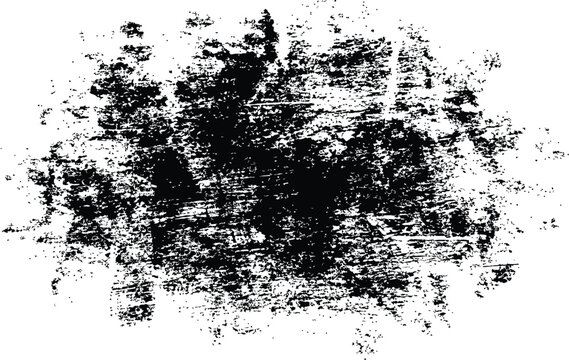 Abstract black and white pixelated artwork with distressed texture and unclear subject matter