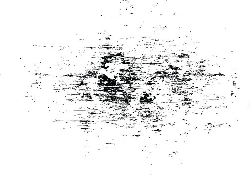 Distressed pixelated black and white abstract image with unclear shapes and forms