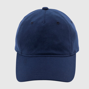 Navy baseball cap isolated on white background.Mockup green baseball cap for design.Navy running hat.Blue hat. Hip hop cap.