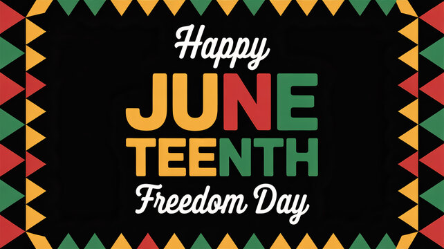 Celebrating juneteenth with vibrant colors and patterns this freedom day