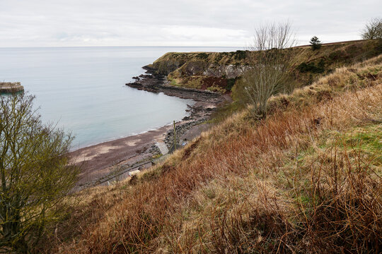Dunnottar Cliffs, Stonehaven, Cowie, Scotland, Great Britain, UK