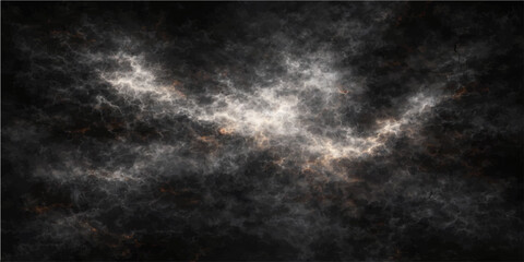 Celestial Symphony: A dramatic, atmospheric depiction of a stormy, fractal sky, illuminated by a celestial light display.  © DAKU MOHARAJ