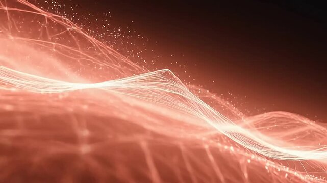Abstract glowing network pattern