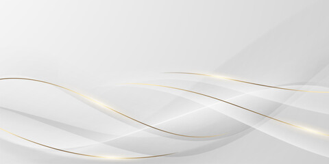 Obraz premium White abstract background with luxury vector illustration.