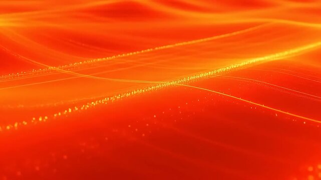 Abstract orange and yellow light waves