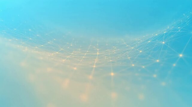 Abstract network pattern on blue background