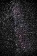 Fototapeta premium Night sky, galaxy and stars in universe, outer space and astrology with black hole, cosmos or cosmic energy. Empty, nebula and milky way for science, solar system and astronomy with constellation