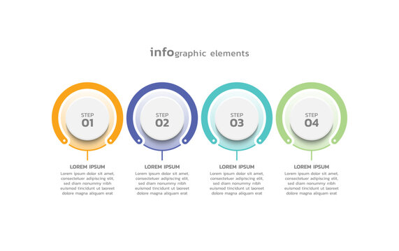 Presentation business abstract background infographic template colorful